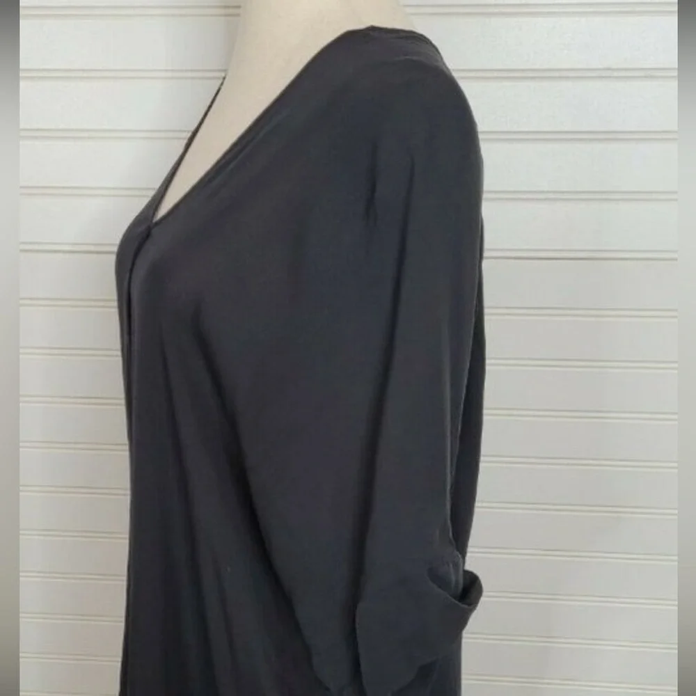 - Vince Black silk Chiffon Tunic - Picture 3 of 4